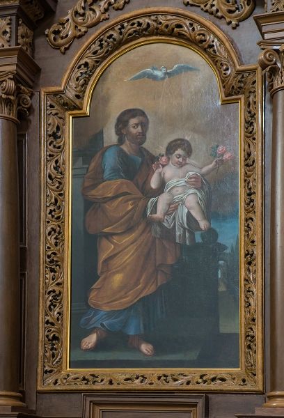 Obraz św. Józefa po konserwacji