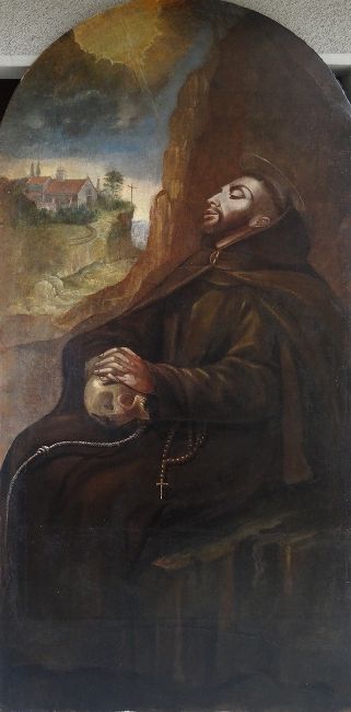 obraz św. Franciszka po konserwacji